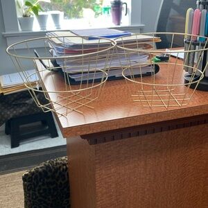 TWO GOLD BASKETS. NEW AND SHINEY!!